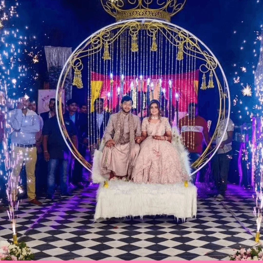 Wedding reception decor delhi 01 by Desiring Event Planners